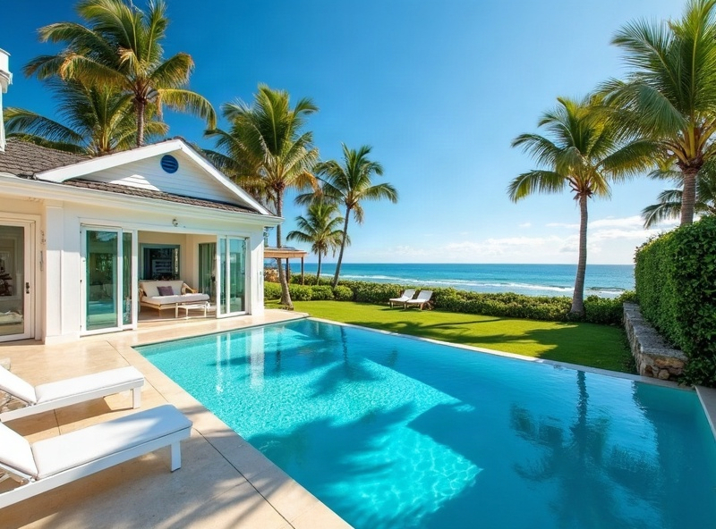 Beautiful bungalow with pool at Lumley